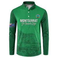 Custom Montserrat Football Button Sweatshirt 2025 Go Emerald Boys