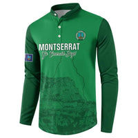 Custom Montserrat Football Button Sweatshirt 2025 Go Emerald Boys