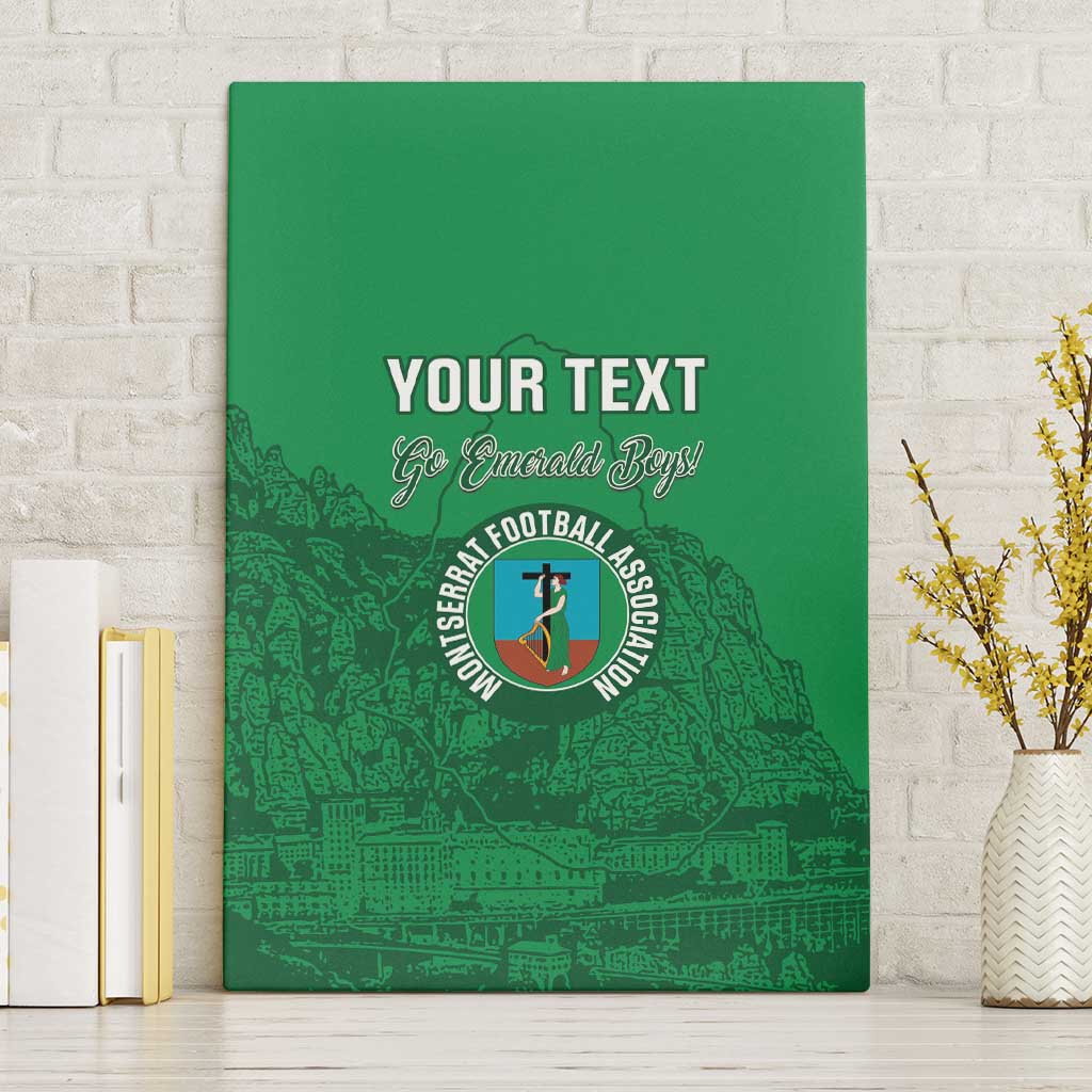 Custom Montserrat Football Canvas Wall Art 2025 Go Emerald Boys