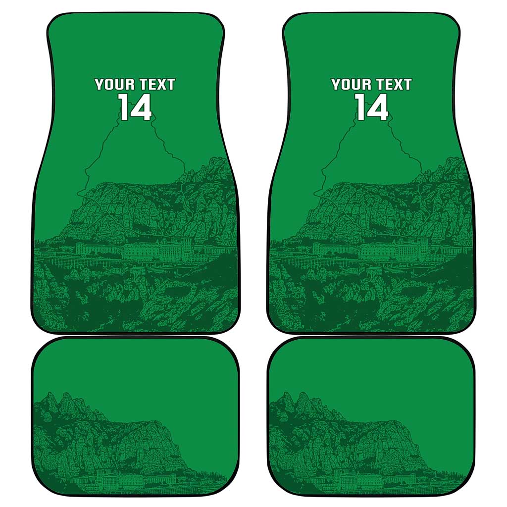 Custom Montserrat Football Car Mats 2025 Go Emerald Boys