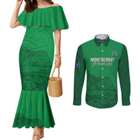 Custom Montserrat Football Couples Matching Mermaid Dress and Long Sleeve Button Shirt 2025 Go Emerald Boys