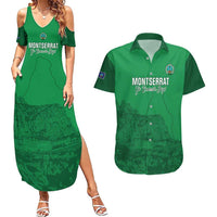 Custom Montserrat Football Couples Matching Summer Maxi Dress and Hawaiian Shirt 2025 Go Emerald Boys