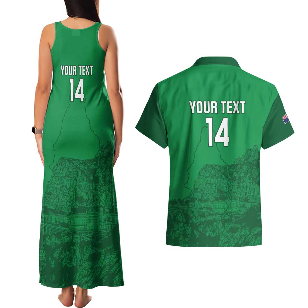 Custom Montserrat Football Couples Matching Tank Maxi Dress and Hawaiian Shirt 2025 Go Emerald Boys
