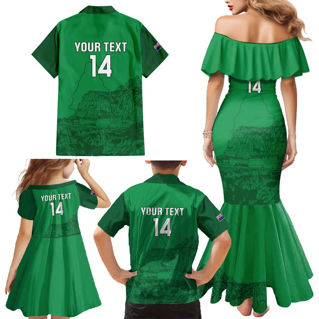 Custom Montserrat Football Family Matching Mermaid Dress and Hawaiian Shirt 2025 Go Emerald Boys
