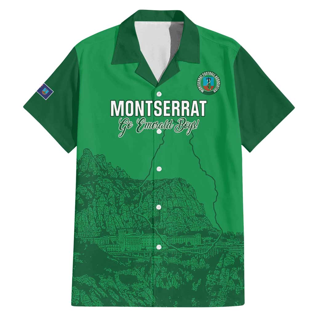 Custom Montserrat Football Family Matching Mermaid Dress and Hawaiian Shirt 2025 Go Emerald Boys