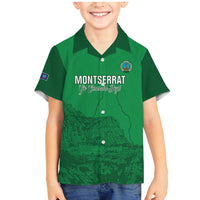 Custom Montserrat Football Family Matching Mermaid Dress and Hawaiian Shirt 2025 Go Emerald Boys