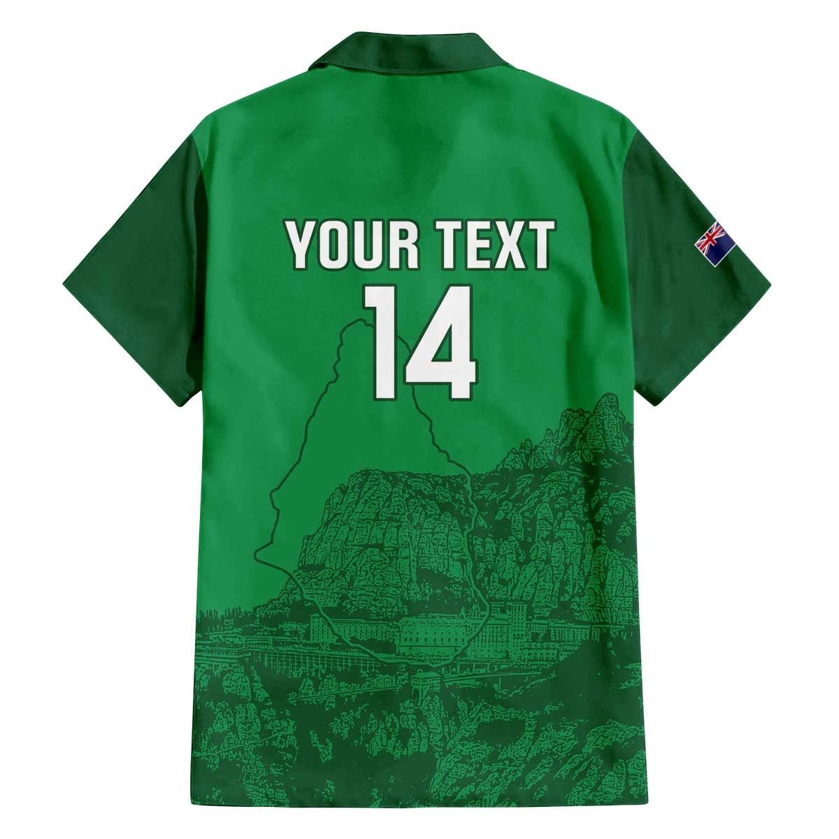 Custom Montserrat Football Family Matching Off The Shoulder Long Sleeve Dress and Hawaiian Shirt 2025 Go Emerald Boys