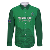 Custom Montserrat Football Family Matching Off The Shoulder Long Sleeve Dress and Hawaiian Shirt 2025 Go Emerald Boys
