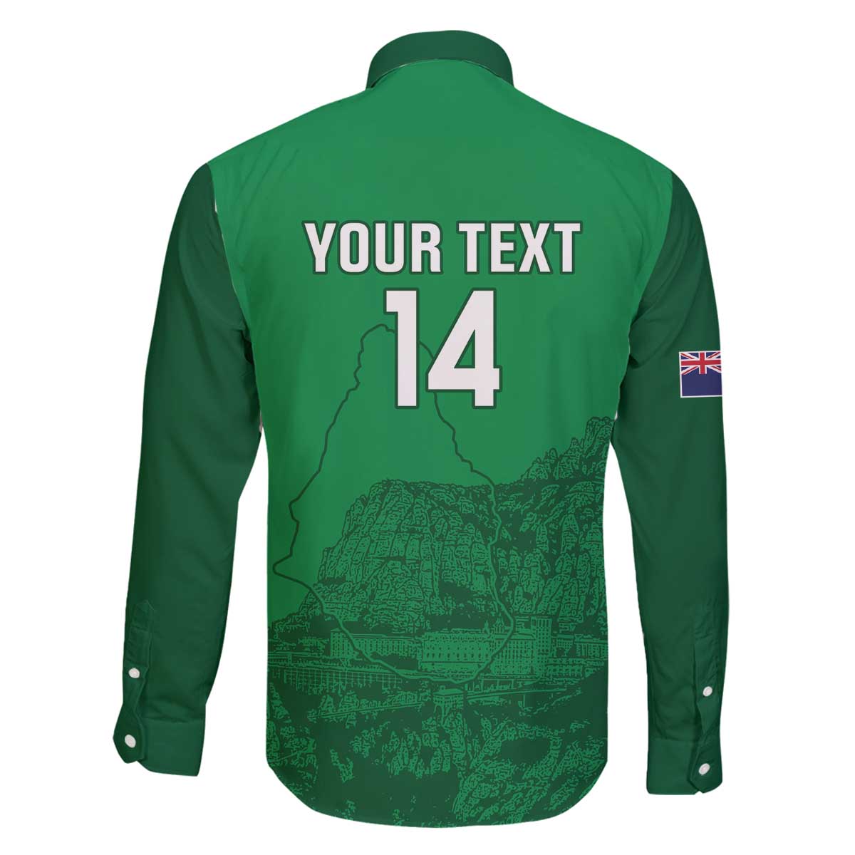 Custom Montserrat Football Family Matching Off The Shoulder Long Sleeve Dress and Hawaiian Shirt 2025 Go Emerald Boys