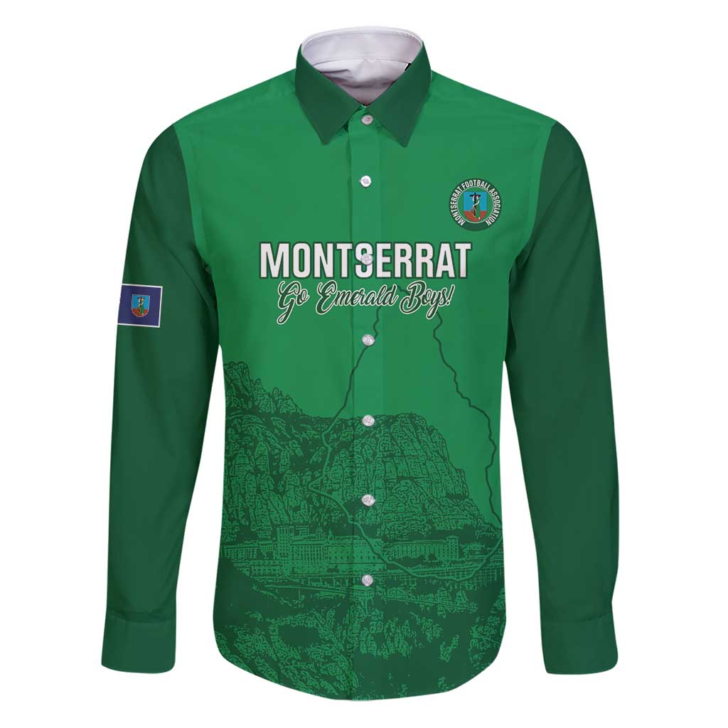 Custom Montserrat Football Family Matching Puletasi and Hawaiian Shirt 2025 Go Emerald Boys