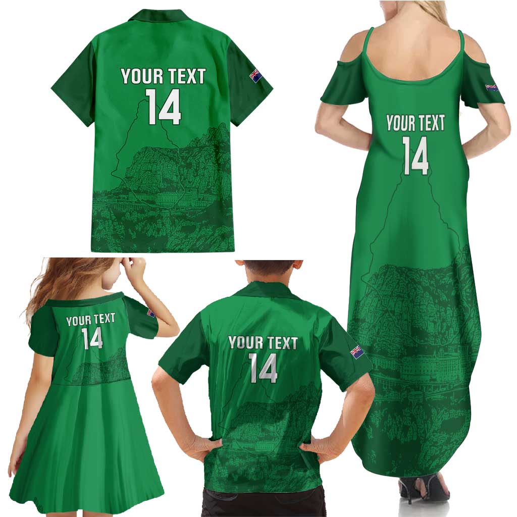 Custom Montserrat Football Family Matching Summer Maxi Dress and Hawaiian Shirt 2025 Go Emerald Boys