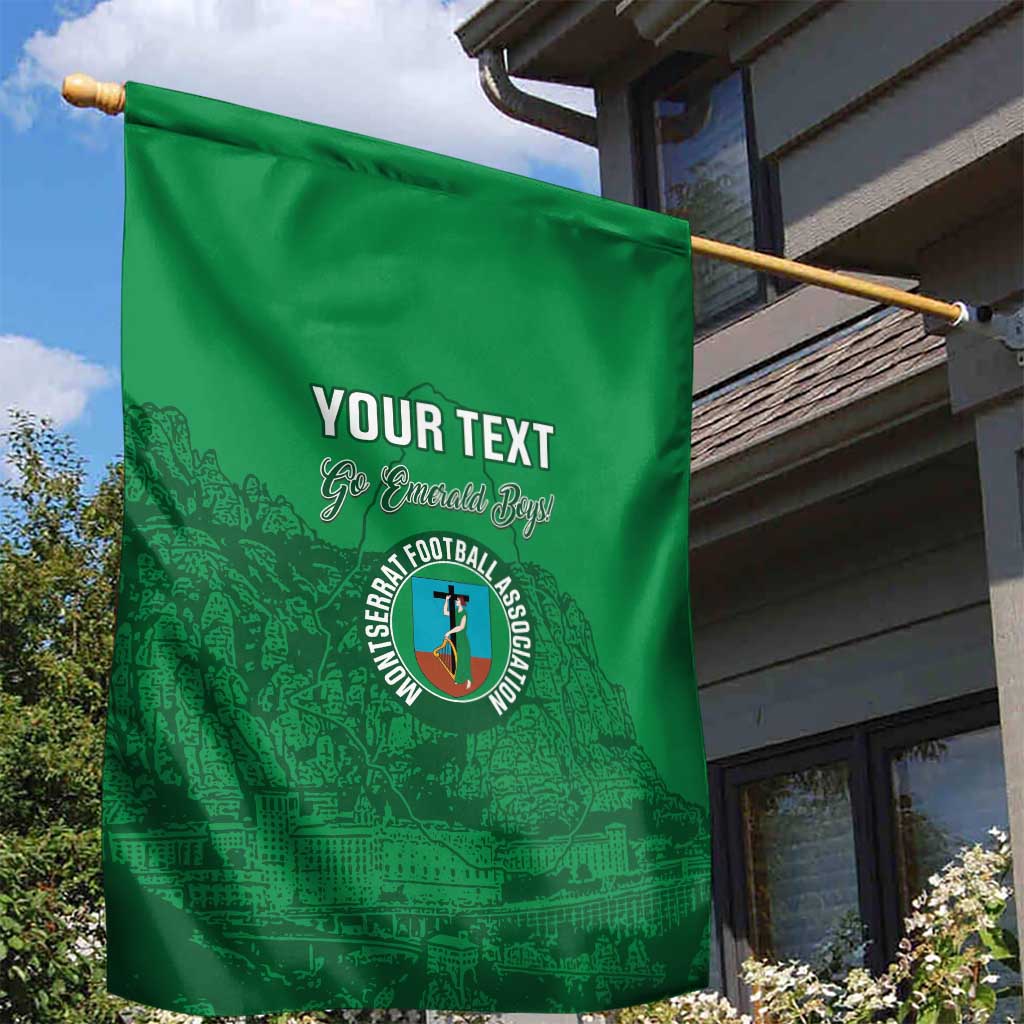 Custom Montserrat Football Garden Flag 2025 Go Emerald Boys