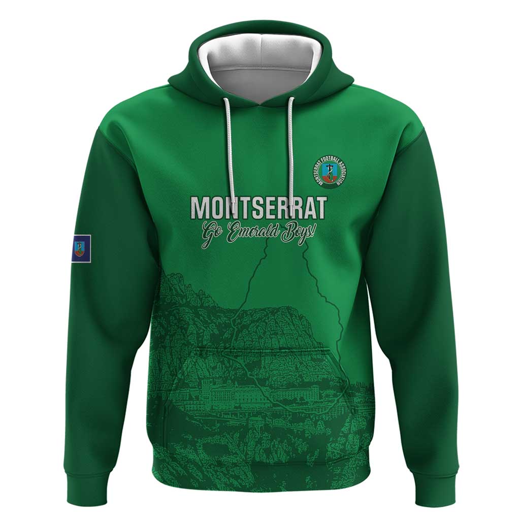 Custom Montserrat Football Hoodie 2025 Go Emerald Boys