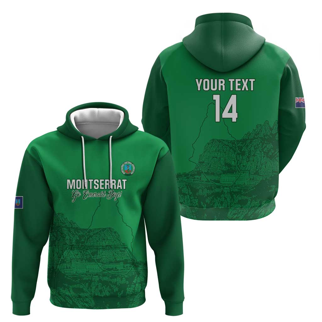 Custom Montserrat Football Hoodie 2025 Go Emerald Boys