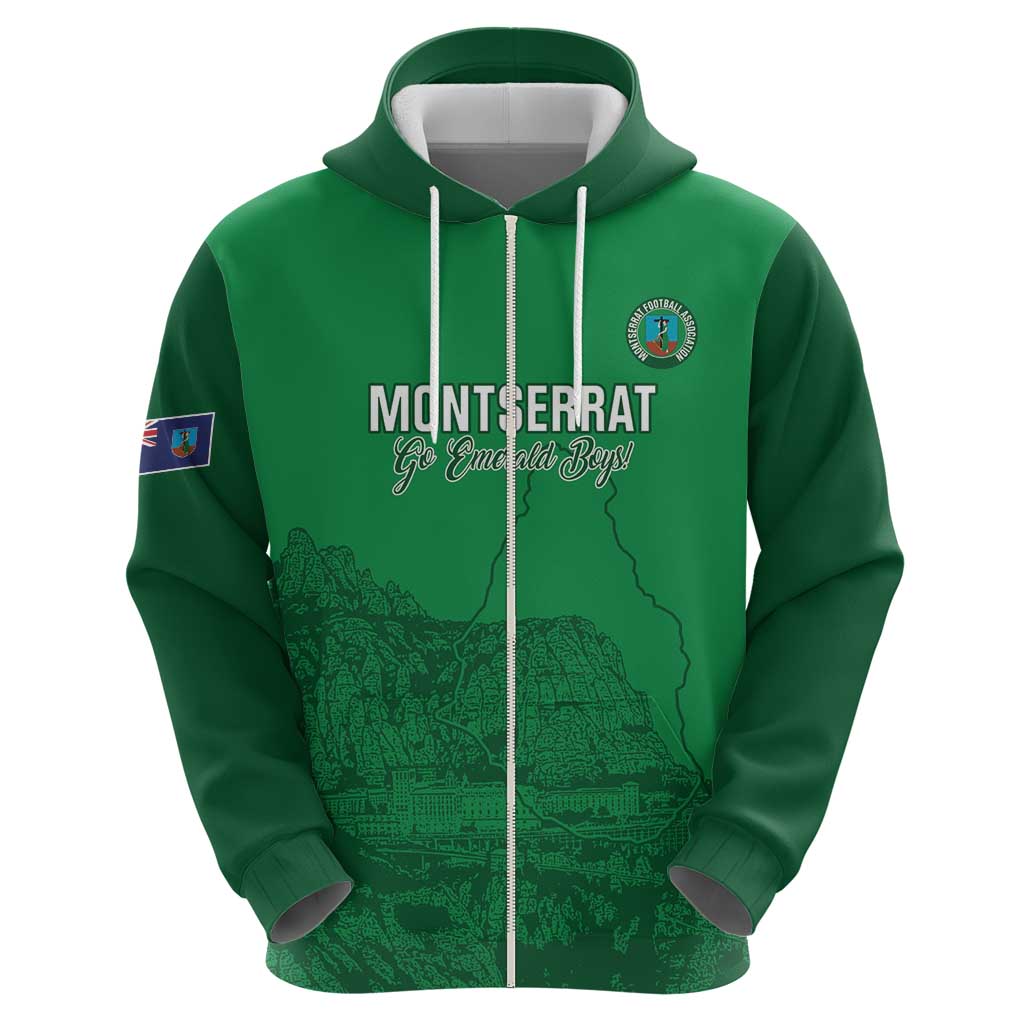 Custom Montserrat Football Hoodie 2025 Go Emerald Boys