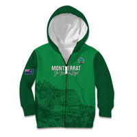 Custom Montserrat Football Kid Hoodie 2025 Go Emerald Boys
