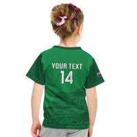 Custom Montserrat Football Kid T Shirt 2025 Go Emerald Boys