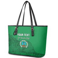 Custom Montserrat Football Leather Tote Bag 2025 Go Emerald Boys