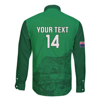 Custom Montserrat Football Long Sleeve Button Shirt 2025 Go Emerald Boys