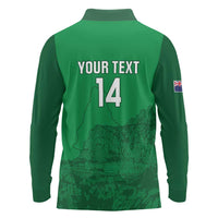 Custom Montserrat Football Long Sleeve Polo Shirt 2025 Go Emerald Boys