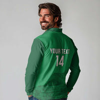 Custom Montserrat Football Long Sleeve Polo Shirt 2025 Go Emerald Boys