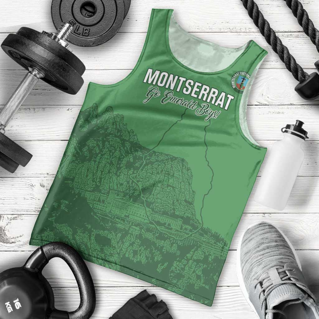 Custom Montserrat Football Men Tank Top 2025 Go Emerald Boys