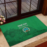 Custom Montserrat Football Rubber Doormat 2025 Go Emerald Boys