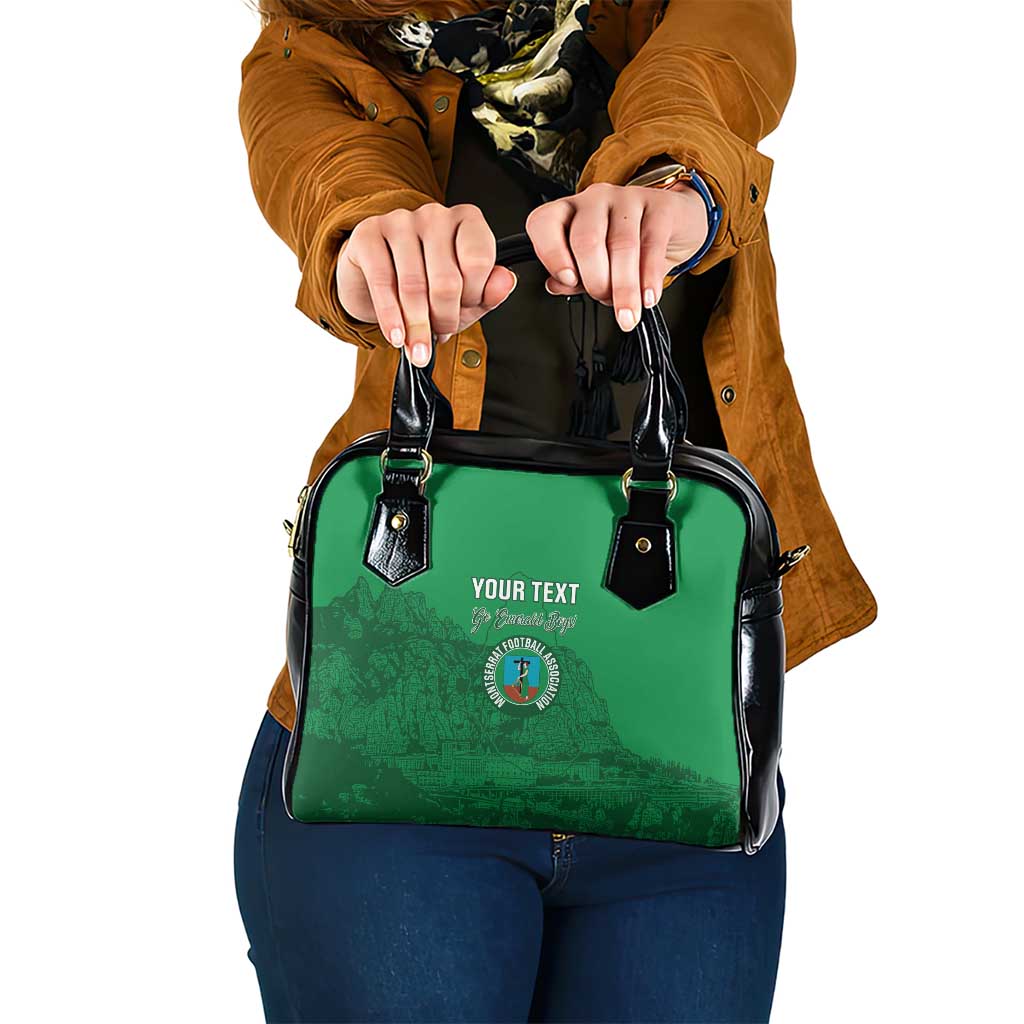 Custom Montserrat Football Shoulder Handbag 2025 Go Emerald Boys