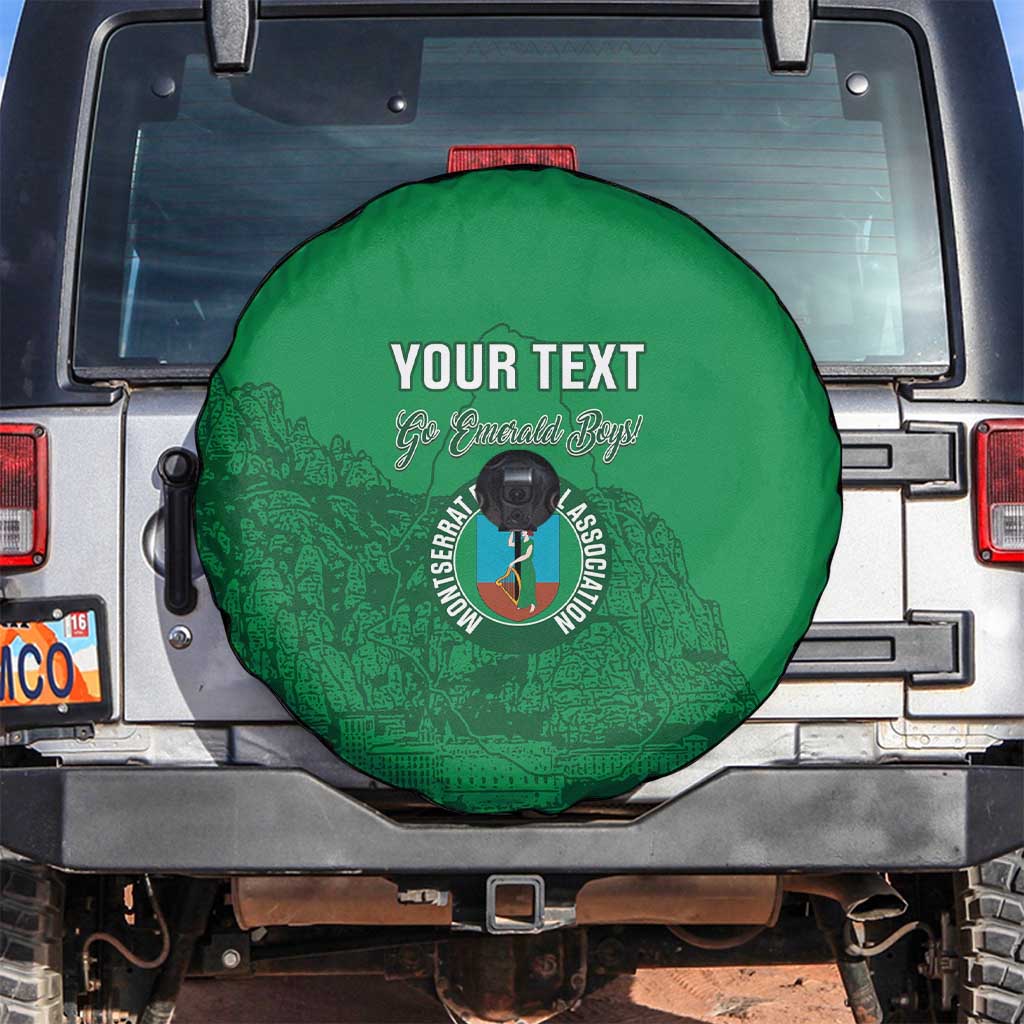Custom Montserrat Football Spare Tire Cover 2025 Go Emerald Boys