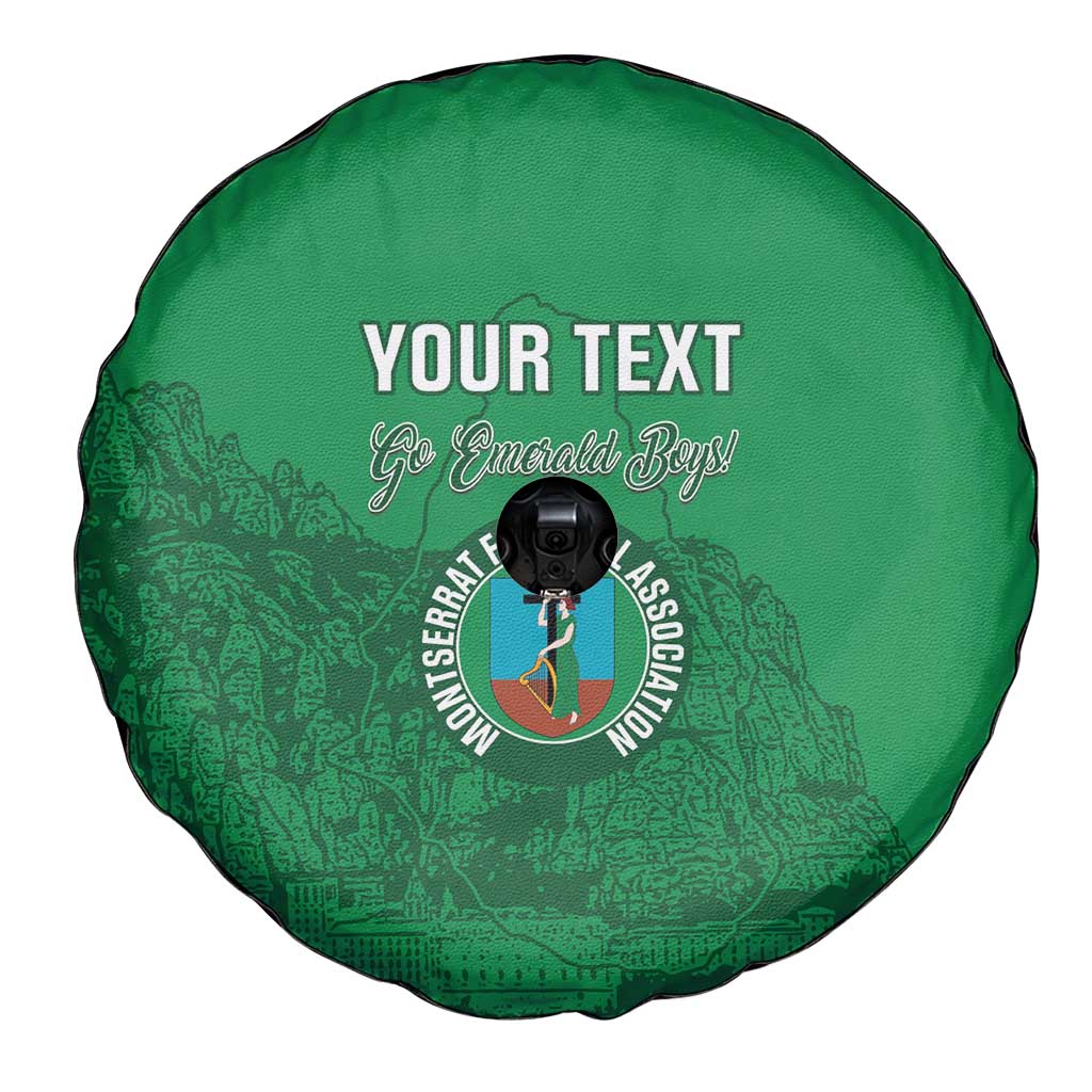 Custom Montserrat Football Spare Tire Cover 2025 Go Emerald Boys