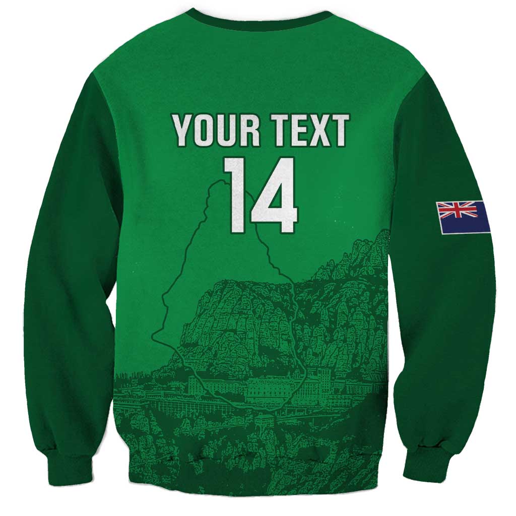 Custom Montserrat Football Sweatshirt 2025 Go Emerald Boys