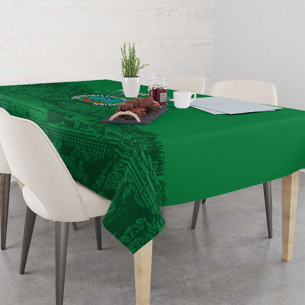 Custom Montserrat Football Tablecloth 2025 Go Emerald Boys