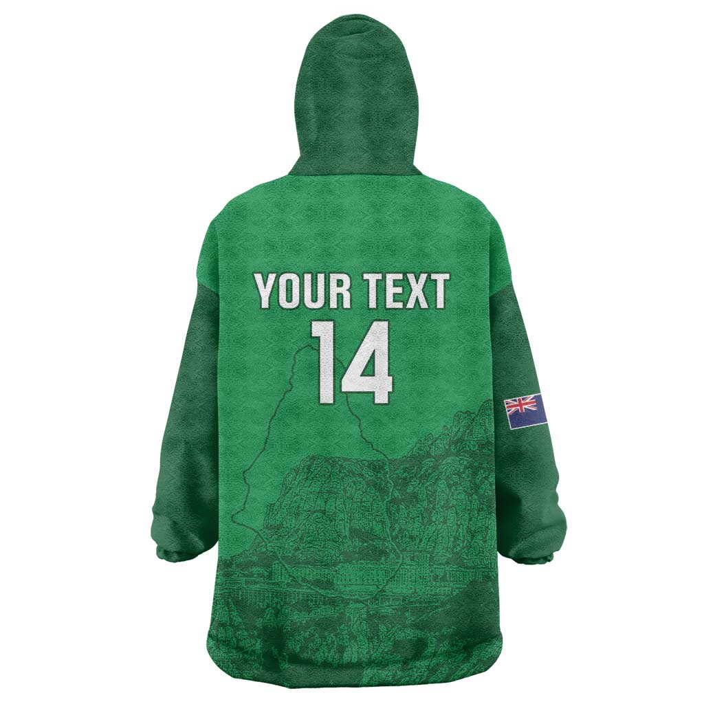 Custom Montserrat Football Wearable Blanket Hoodie 2025 Go Emerald Boys