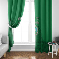 Custom Montserrat Football Window Curtain 2025 Go Emerald Boys