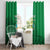 Custom Montserrat Football Window Curtain 2025 Go Emerald Boys