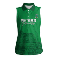 Custom Montserrat Football Women Sleeveless Polo Shirt 2025 Go Emerald Boys