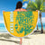 Custom Guyana Football Beach Blanket 2025 Go Golden Jaguars