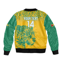 Custom Guyana Football Bomber Jacket 2025 Go Golden Jaguars