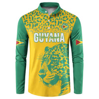 Custom Guyana Football Button Sweatshirt 2025 Go Golden Jaguars