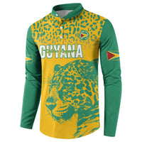Custom Guyana Football Button Sweatshirt 2025 Go Golden Jaguars