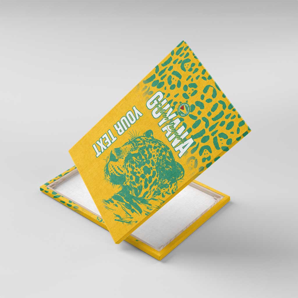 Custom Guyana Football Canvas Wall Art 2025 Go Golden Jaguars