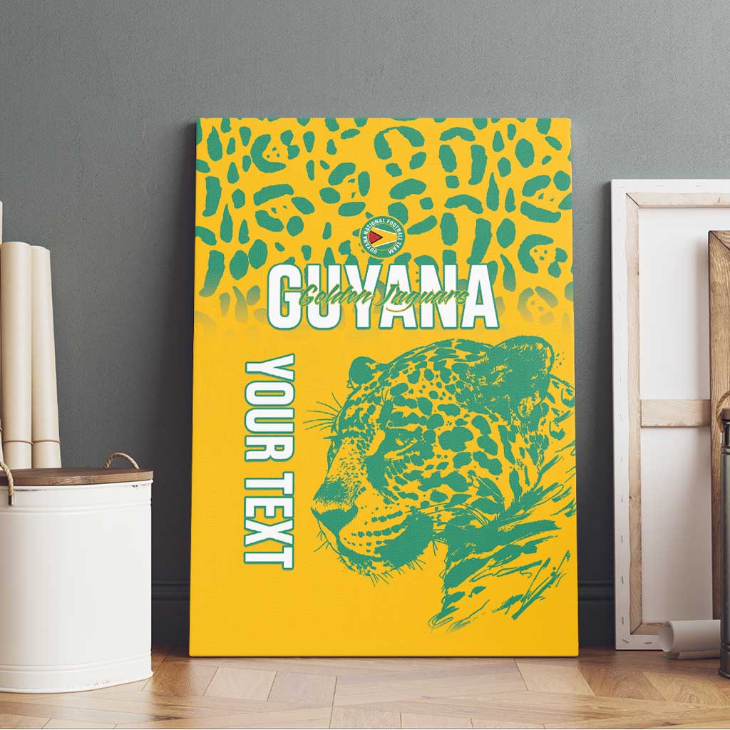 Custom Guyana Football Canvas Wall Art 2025 Go Golden Jaguars