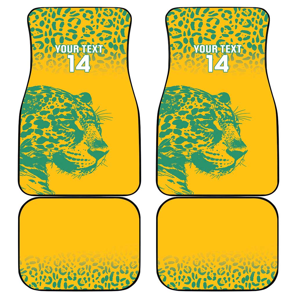 Custom Guyana Football Car Mats 2025 Go Golden Jaguars