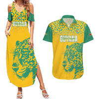 Custom Guyana Football Couples Matching Summer Maxi Dress and Hawaiian Shirt 2025 Go Golden Jaguars