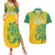 Custom Guyana Football Couples Matching Summer Maxi Dress and Hawaiian Shirt 2025 Go Golden Jaguars