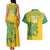 Custom Guyana Football Couples Matching Tank Maxi Dress and Hawaiian Shirt 2025 Go Golden Jaguars