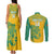 Custom Guyana Football Couples Matching Tank Maxi Dress and Long Sleeve Button Shirt 2025 Go Golden Jaguars