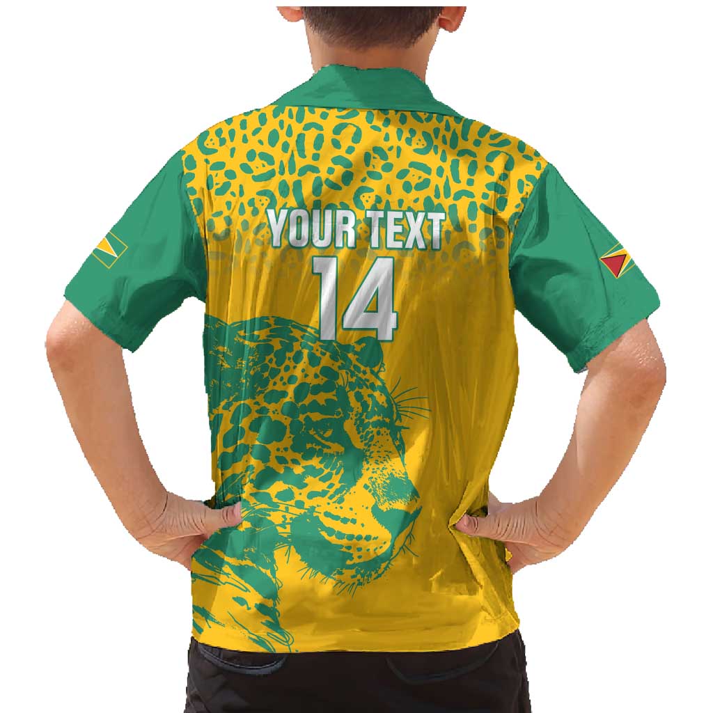 Custom Guyana Football Family Matching Mermaid Dress and Hawaiian Shirt 2025 Go Golden Jaguars