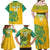 Custom Guyana Football Family Matching Off Shoulder Maxi Dress and Hawaiian Shirt 2025 Go Golden Jaguars