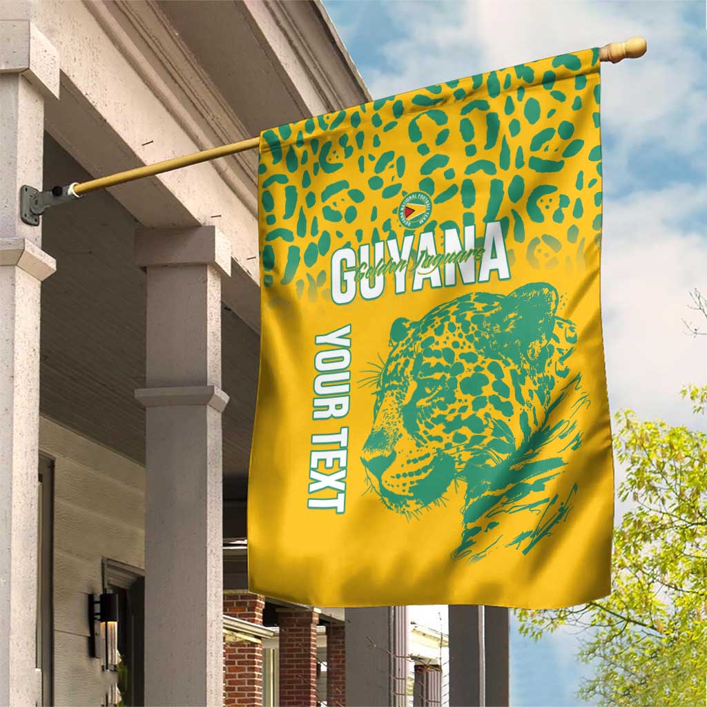 Custom Guyana Football Garden Flag 2025 Go Golden Jaguars